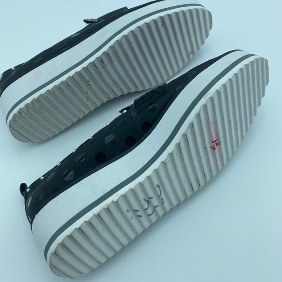 Betsy Johnson - rhinestone houndstooth pink & black loafers - Picture 5 of 8